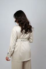 Zina Belted Top